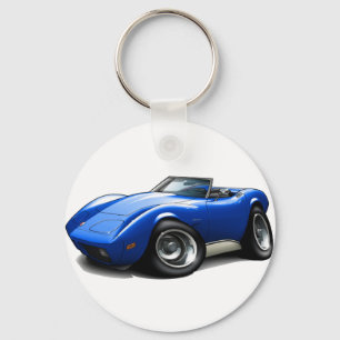 Llavero Corvette Blue Convertible 1973-76