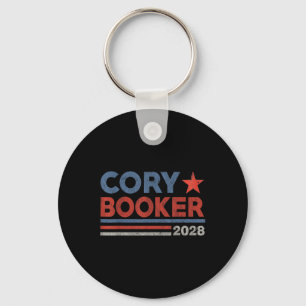 Llavero Cory Booker Retro Stripe - Cory Booker For Preside