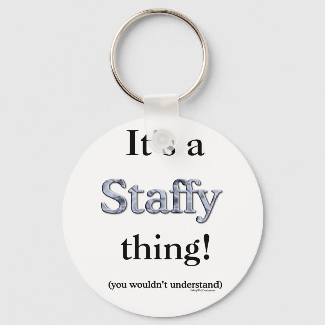 Llavero Cosa de Staffordshire Bull Terrier (Anverso)