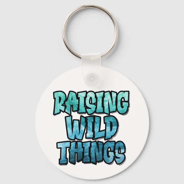 Llavero Cosas salvajes, graffitis divertida de padres (Anverso)