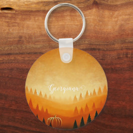 Llavero Cosecha personalizada de calabaza cosecha otoñal