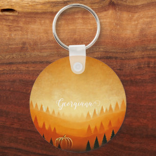 Llavero Cosecha personalizada de calabaza cosecha otoñal