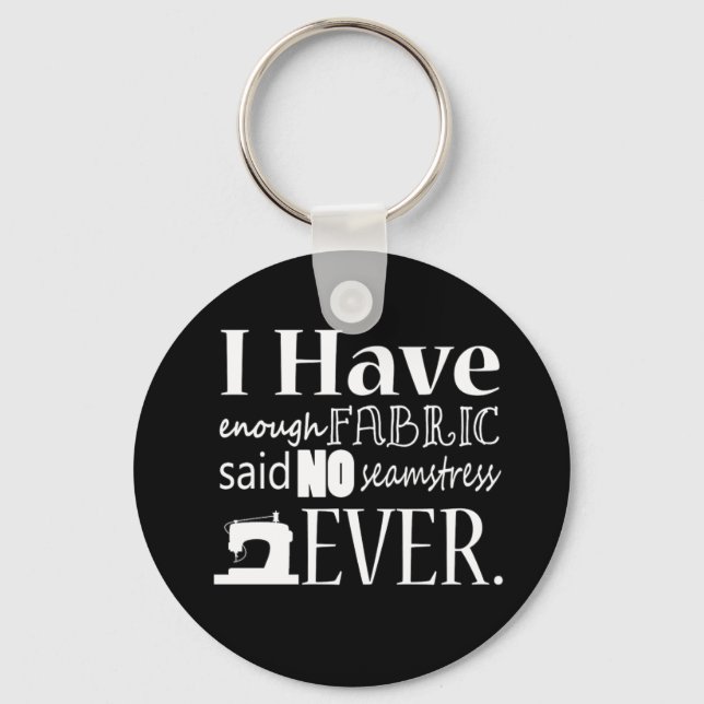 Llavero Coser ・ Tejido insuficiente {Oscuro} (Anverso)