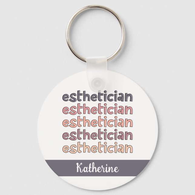 Llavero Cosmetólogo estético personalizado (Anverso)