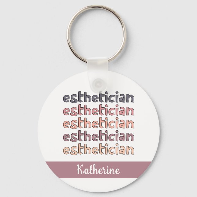 Llavero Cosmetólogo estético personalizado (Anverso)
