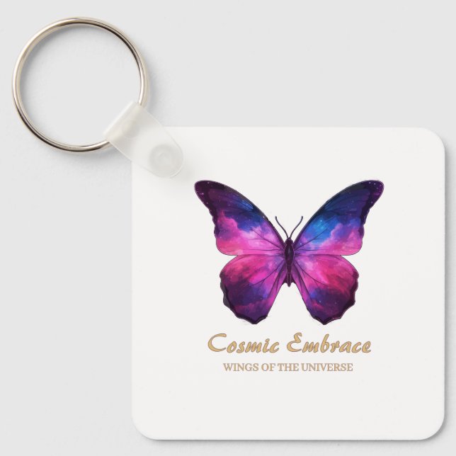 Llavero Cosmic Butterfly Galaxy Wings (Anverso)