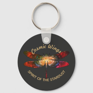 Llavero Cosmic Dragonfly • Alas de Galaxia y Senderos de N