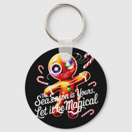 Llavero Cosmic Gingerbread Pin Buttons Set Magical Holiday