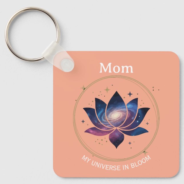 Llavero Cosmic Lotus Flower Mom Bloom (Anverso)