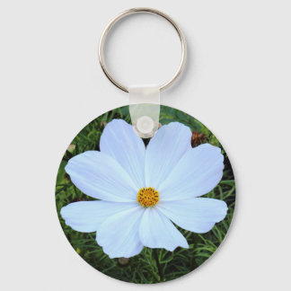 Llavero Cosmos blancos