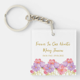 Llavero Cosmos Memorial Funeral Photo Keychain