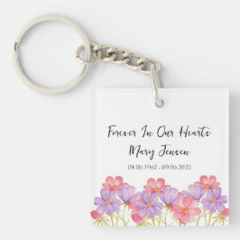 Llavero Cosmos Memorial Funeral Photo Keychain
