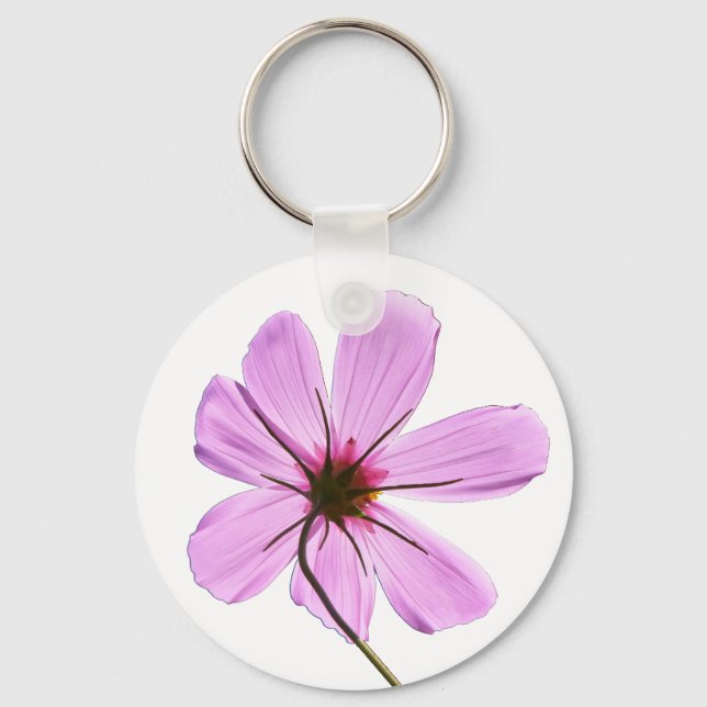 Llavero Cosmos rosados (Anverso)