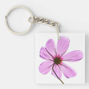 Llavero Cosmos rosados