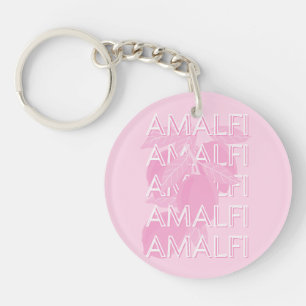 Llavero Costa Amalfitana, Italia, Arte de Viajes, Preppy,