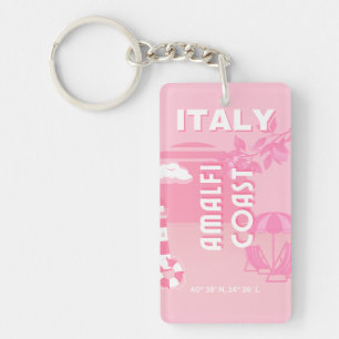 Llavero Costa de Amalfi, Arte de Viaje, Rosa