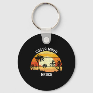 Llavero Costa Maya Mexico Vacation Souvenir Beach Sunset B