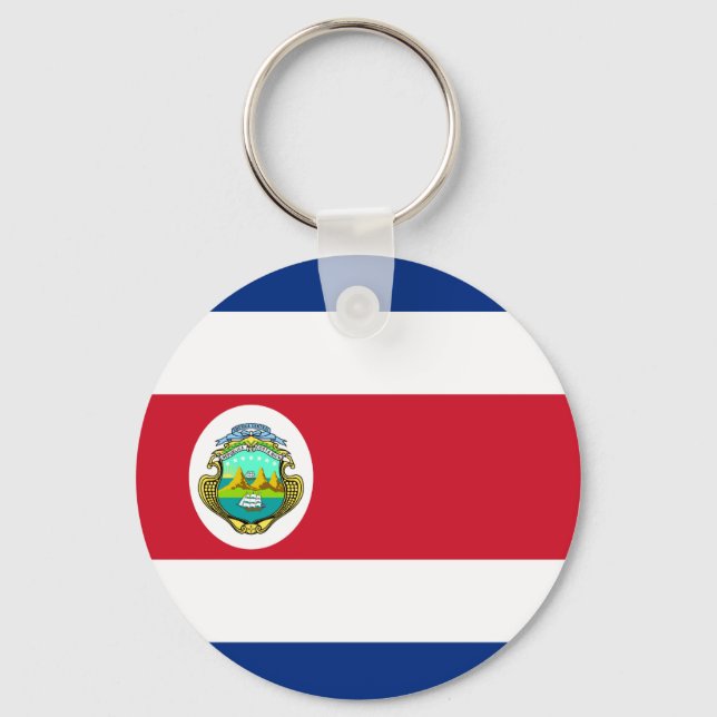 Llavero Costa Rica - Bandera Nacional de Costa Rica (Anverso)