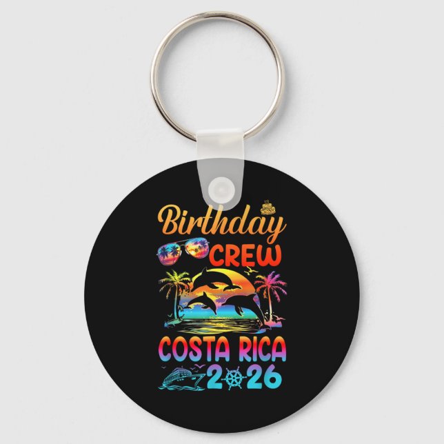 Llavero Costa Rica Birthday Trip Vacation 2026 Matching Gr (Anverso)