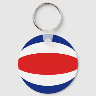 Llavero Costa Rica Fisheye Flag Keychain