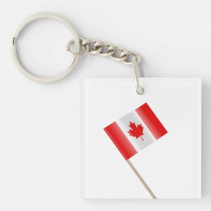 Llavero Costilla de dientes de la bandera de Canadá