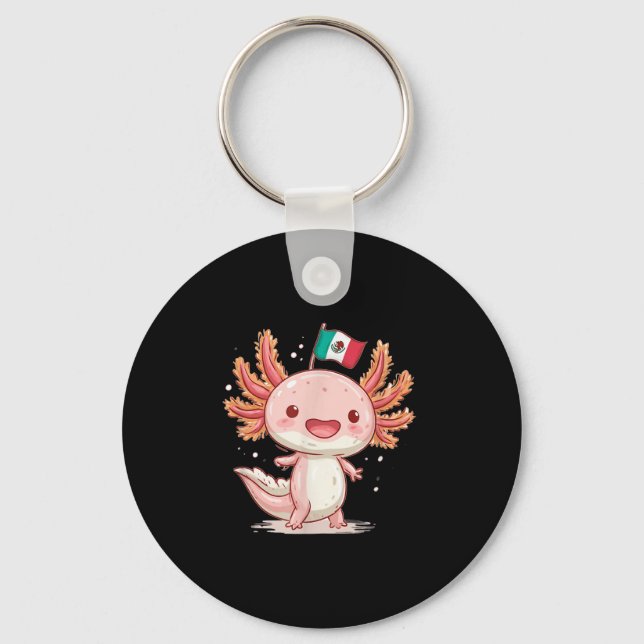 Llavero Costuma Axolotl De México Para Niños Y Chicas (Anverso)