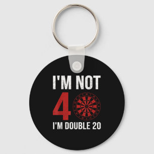 Llavero Cotización De Mens Dart Player Para 40 Cumpleaños 