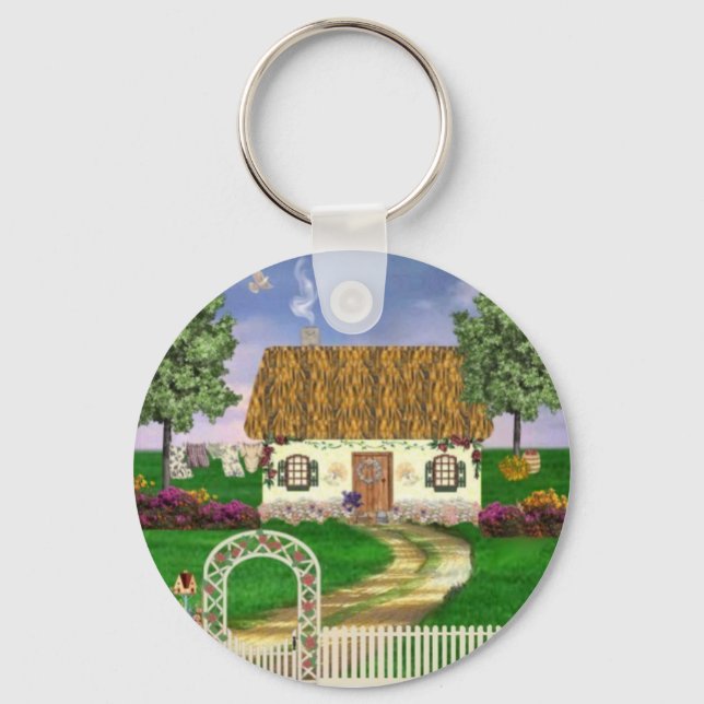 Llavero Cottage de primavera del país (Anverso)