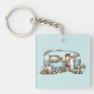 Llavero Cottagecore Floral Vintage Accesorios Boho para Ca
