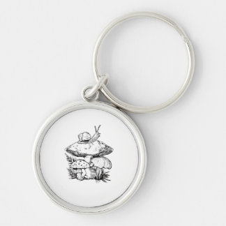 Llavero Cottagecore Goblincore Hongo Caracol