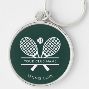 Llavero Country Club Name Tennis Team Green Personalizado