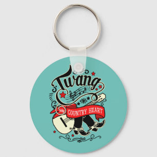 Llavero Country Twang Red/Black ID464