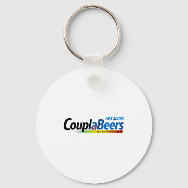 Llavero Couplabeers Couple Of Beers Funny Meme Fast Acting (Anverso)