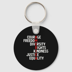 Llavero Courage Freedom Variety Rights Friendship Justice