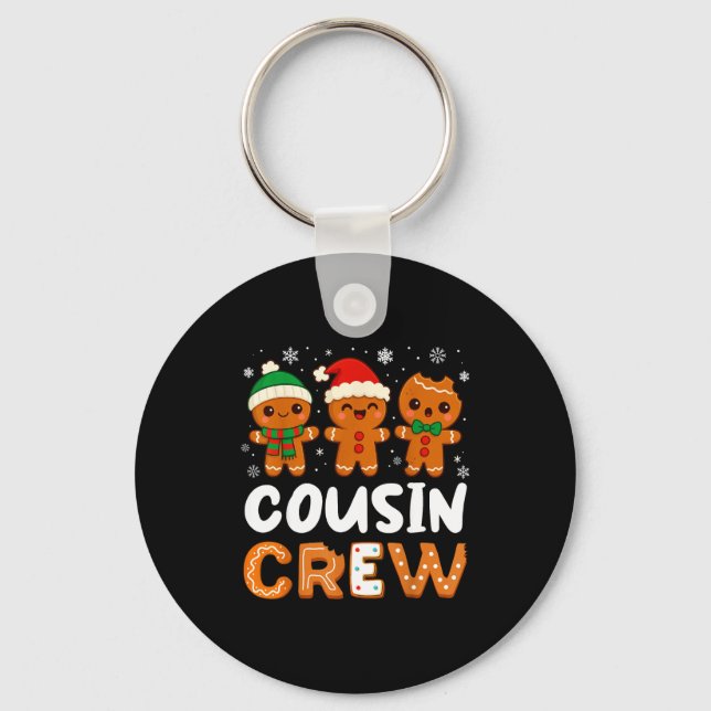 Llavero Cousin Crew Christmas 2025 Cookie Kids Boy Girl Fa (Anverso)