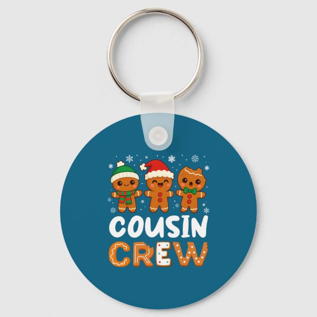 Llavero Cousin Crew Christmas 2025 Cookie Kids Boy Girl Fa (Anverso)