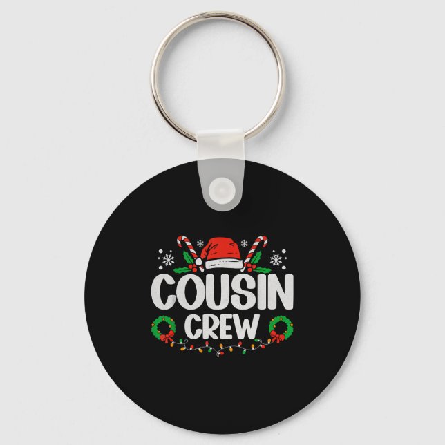 Llavero Cousin Crew Christmas Lights Family Matching Pajam (Anverso)