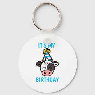 Llavero Cow Birthday Party Gorra Cattleman Farmer Tema Bda