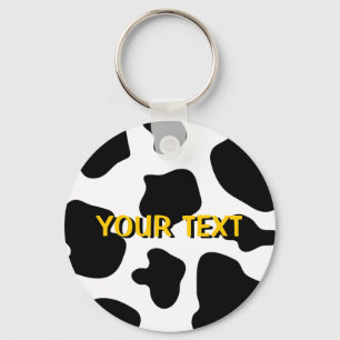 Llavero Cow spots pattern keychain   Funny animal print