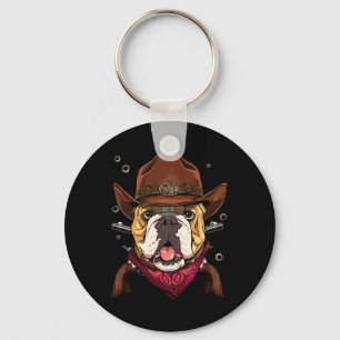 Llavero Cowboy American Bulldog Country Music Rodeo Howdy