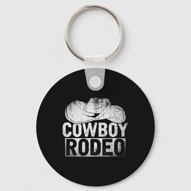 Llavero Cowboy Gorra regalo ecuestre Horseck Riding Rodeo  (Anverso)
