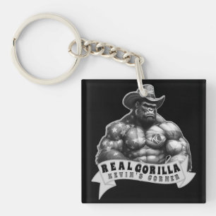 Llavero Cowboy Silverback Kevin's Corner REAL GORILLA