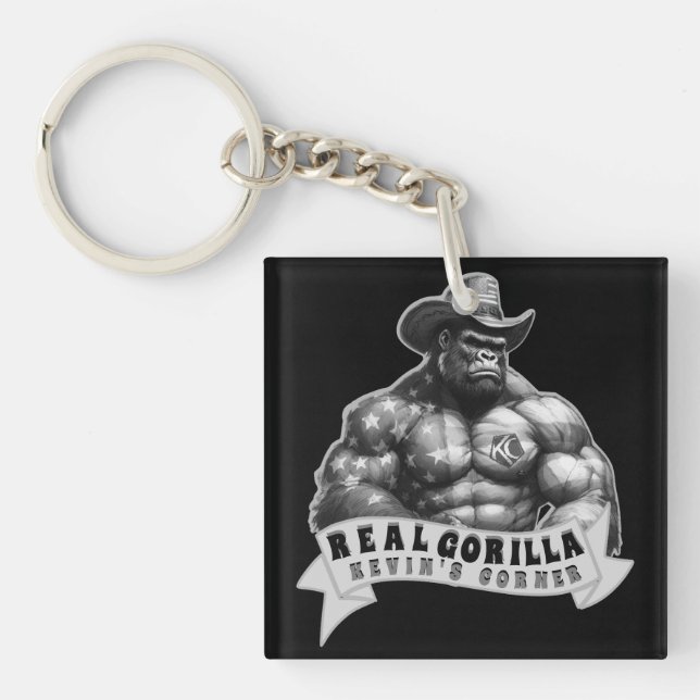 Llavero Cowboy Silverback Kevin's Corner REAL GORILLA (Frente)