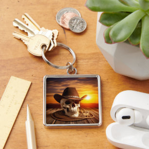 Llavero Cowboy Skull con Lasso