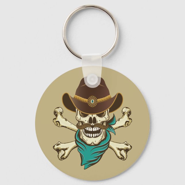 Llavero Cowboy Skull y Crossbone (Anverso)