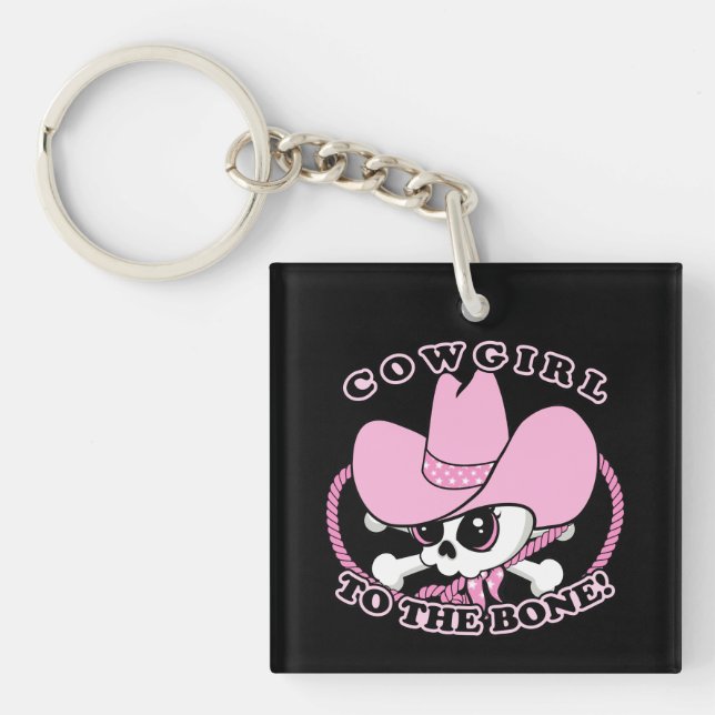 Llavero Cowgirl Skull (Frente)