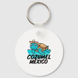 Llavero Cozumel México Tortuga Marina Colorido Niños Niñas