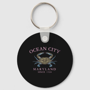 Llavero Crab azul de Ocean City Maryland desde 1524 Arco P