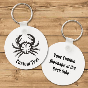 Llavero Crab Black Keychain