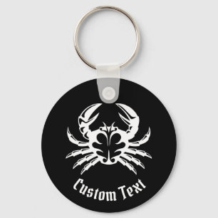 Llavero Crab White Keychain